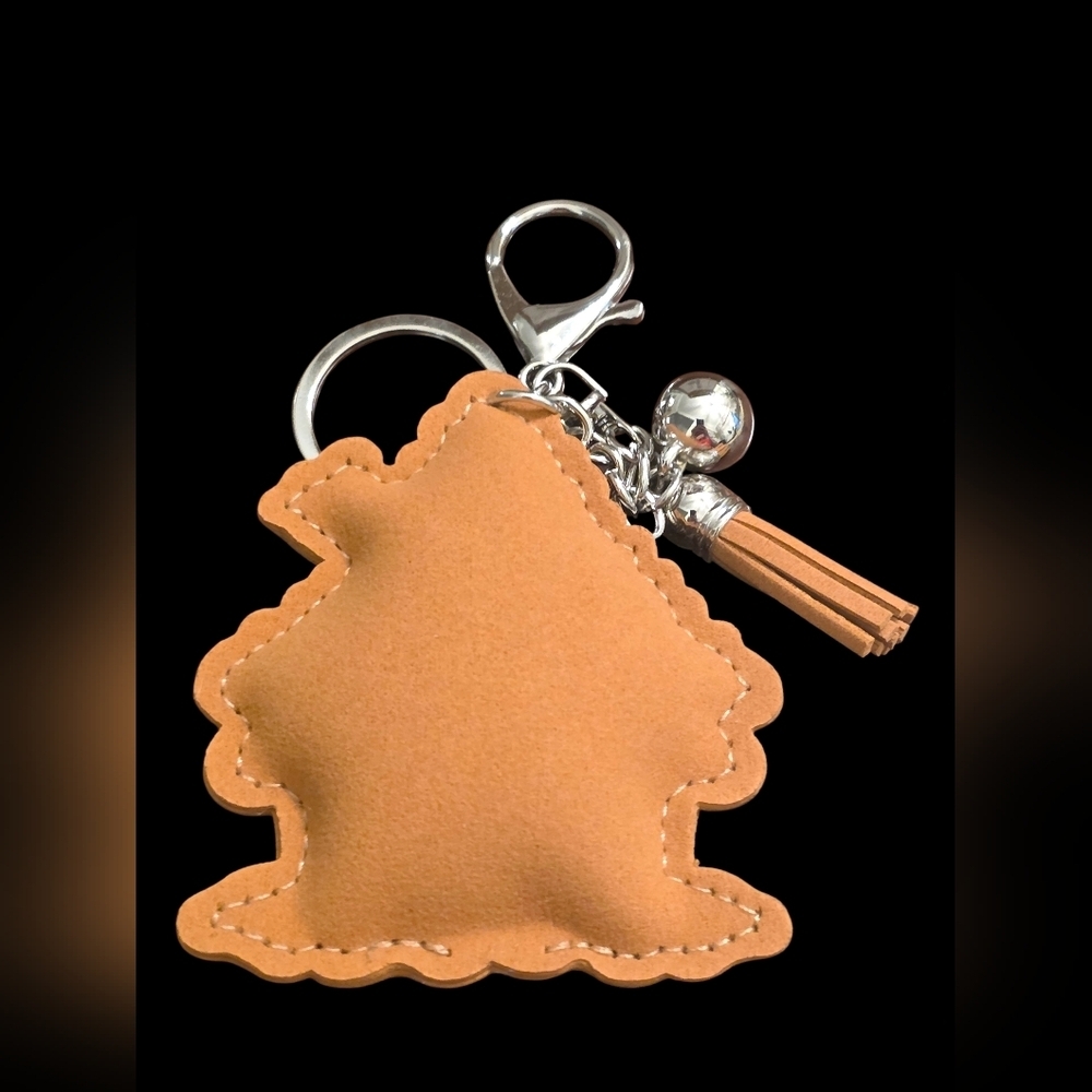 Festive Gingerbread House Bzg Charm Keychain - Picture 2 of 2